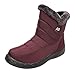 BIKETAFUWY Damenstiefel Plateau Stiefel für Damen Stiefeletten für Damen Schwarz Stiefel Winterstiefel für Damen Reißverschluss Plus Samt Schuhe Knöchelstiefel
