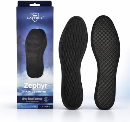 Caffrey Zephyr Air Condition Insoles – Breathable Mesh Fabric for...