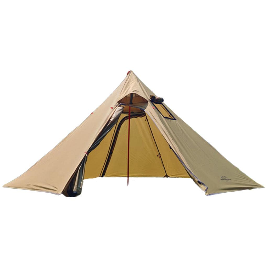 BNF®Hot Tent with Flue Pipe & Window – Waterproof 4‑Season Bushcraft Shelter, Brown, 3‑Person Capacity-image-5