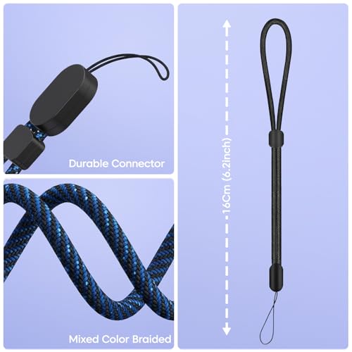 Image of Sounce Adjustable Nylon Lanyard Universal Neck and Wrist Strap, Compatible with all Mobile Phones, Secure Anti Drop, Durable, Lightweight