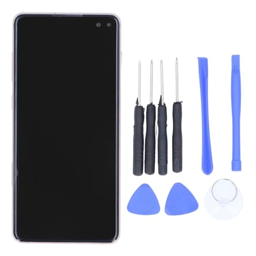 Écran de remplacement pour Galaxy S10 Plus avec châssis or rose
