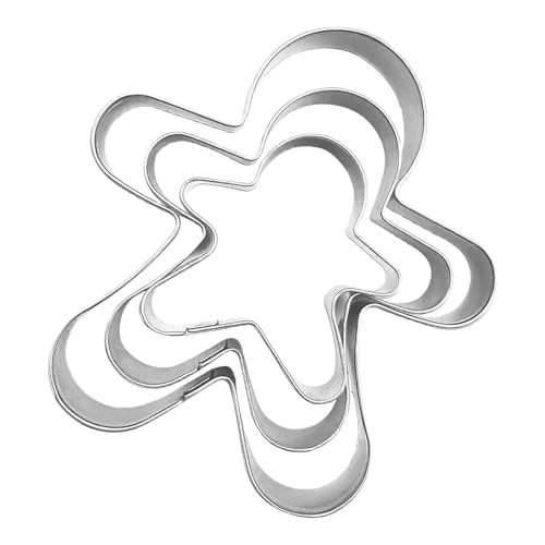 Set di formine per biscotti natalizi, grande set di formine per biscotti natalizi, per uso alimentare, per Natale, per biscotti in acciaio, omino di pan di , fiocco di neve, albero di