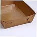KICHOUSE Paper Food Trays 20 x 6 x 3cm Boat Shape Chicken Box Disposable Snack Open Box Oil Proof Waterproof for All Occasions
