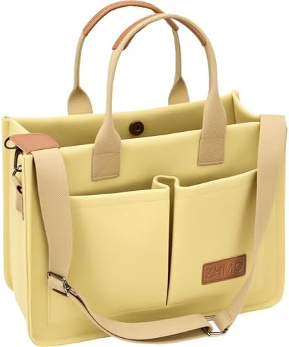 ZHMO Canvas Tote Bag for Women,Women's Bags Crossbody Bags Work Laptop Tote Bag Large Handbags Purse for Travel Nurse Teacher