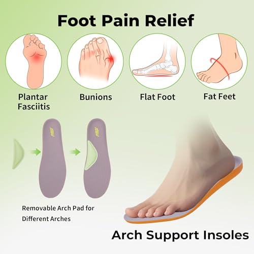 Image of AOV Women Arch Support Walking Shoes Orthotic Sneakers for Plantar Fasciitis Foot and Heel Pain Relief Tennis Shoes