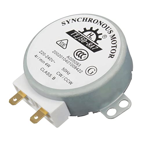 JZK Moteur synchrone TYJ50-8A7 pour micro-ondes, 220V ~ 240V AC, 4r/min 4W, CW/CCW, 50Hz, moteur de plateau tournant pour four à micro-ondes 4rpm, partie...