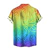 NOAGENJT Hawaiian Skull Print Men's Multicolour 3XL Short Sleeve Shirt #1