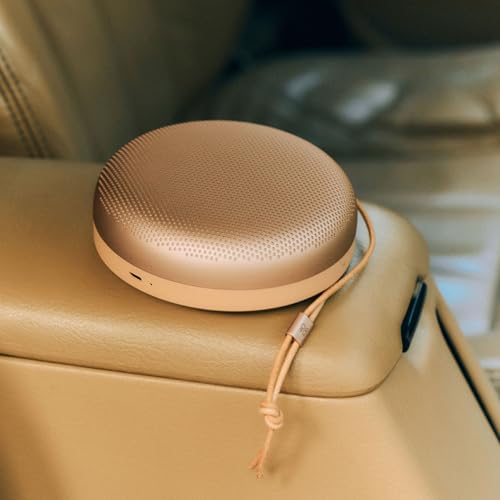 Image of Bang & Olufsen Beosound A1 (3rd gen) - Portable Compact Wireless Bluetooth Speaker, Waterproof (IP67), C2C Certified, up to 24 Hours of Playtime and 3 Microphones for Voice Calls - Honey Tone
