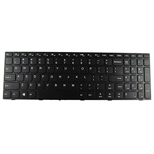 Abakoo New Keyboard for Lenovo IdeaPad 110-15ISK Laptop US Non-Backlit with Frame