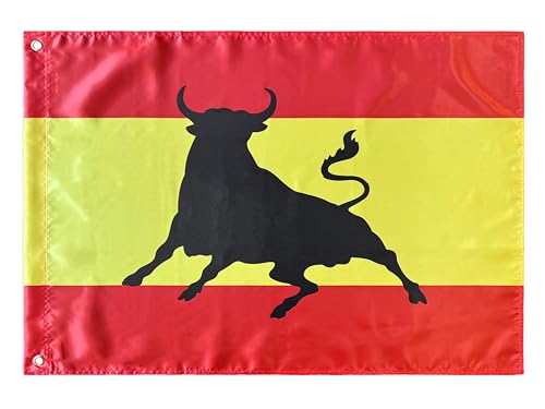 Durabol Bandera España con Toro 60 x 90 cm Satén 2 Ojales metálicos