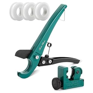 Bates- PEX Pipe Cutter, Cuts up to 1-1/4″, Tube Cutter 1/8″-7/8″, PTFE Seal Tapes, PEX Tools, Rubber Hose Cutter Tool, PEX Cutter Tool, PEX Cutters, Plastic Pipe Cutter, Pipe Cutters Plumbing