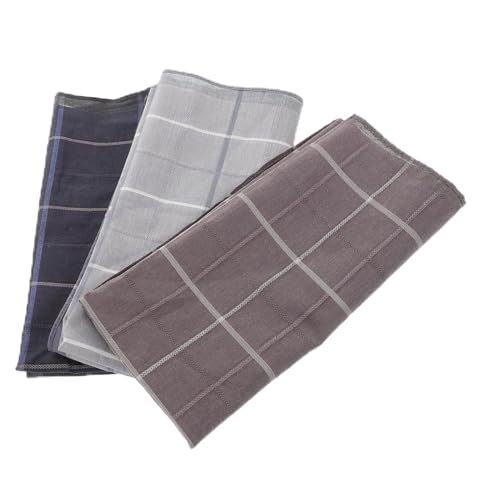 WESIEVYA 3 Pañuelos De Algodón Para Hombre, Estilo Vintage, De Bolsillo, Azul Real, Para Despedida De Soltera.