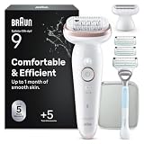Braun Epilateur Electrique Femme Silk Epil 9, 9 130, Blanc et Rose Quartz