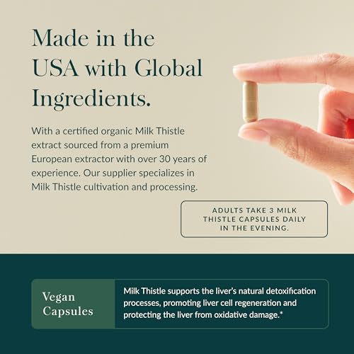 Gaia Herbs Milk Thistle - Liver Supplement & Cleanse Support for Maintaining Healthy Liver Function* - 60 Vegan Capsules (20-Day Supply) - Image 5