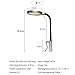 ZSPET Mini Aquarium Light Clip, 3W Fish Tank Light Clip, Clamp USB Aquarium Light, 360°Rotation Lighting for Small Fish Tank, Freshwater Tank, Planted Tank