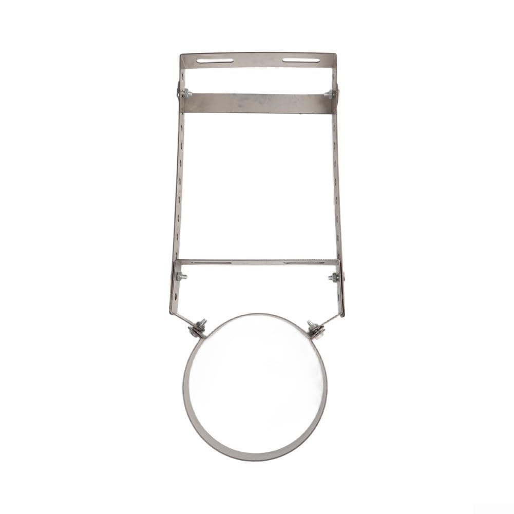 Staffa Muro Canna Fumaria 150mm per spessore 1.8mm Staffa Muro(200 Long)