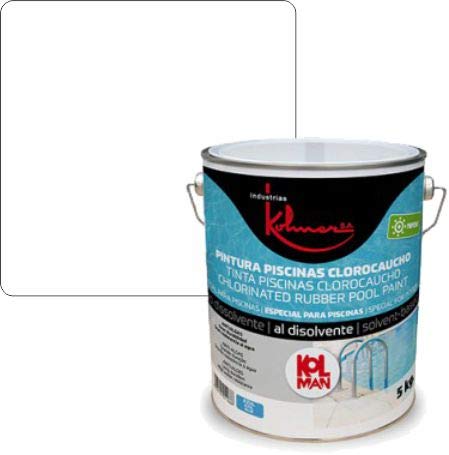 Pintura De Piscinas Clorocaucho Kolmer Papcae. Pintura Para Piscinas Impermeable. (Blanco)