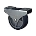 Produktbild Dörner + Helmer 791338 Parkett-Bockrolle 38 x 18 mm, TPE-Rad grau