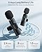 2 Pack Wireless Lavalier Microphone for iPhone iPad and Android Phone, Lapel Mic Plug and Play Wireless Mic Noise Reduction Mini Microphone for Video Recording Interview Podcast Vlog YouTube Tiktok