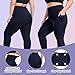 Happy.angel Plus Size Leggings with Pockets for Women, High Waisted Capri Yoga Workout Pants Cropped Tights Navy Blue Capris 3XL