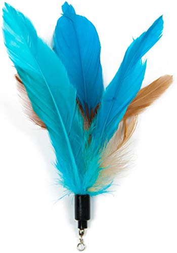 Cat Stick Feather Refill é adequado para brincar com gatinhos. Inclui 6 penas de reposição e 1 cauda