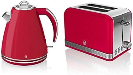 Amazon 白鳥キッチン家電レトロセット 赤1 5リットル水差しケトル 赤モダン2スライストースターセット Swan スワン ホーム キッチン 通販 Amazon 白鳥キッチン家電レトロセット 赤1 5リットル水差しケトル 赤モダン2スライストースターセット Swan スワン ホーム キッチン 通販