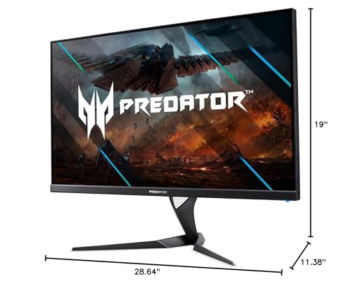 Image of acer Predator XB323U GXbmiiphzx 32 inch WQHD (2560 x 1440) IPS Gaming Monitor | NVIDIA G-SYNC Compatible | Certified DisplayHDR600 | Up to 0.5ms | Up to 270Hz | 1 x Display Port, 2 x HDMI and 4 x USB 3.0