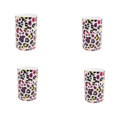 FabFinds Money Tin Box for Adults – Premium Money Jar Piggy Bank & Sealed Money Box for Smart Financial Management (4, Leopard Print)