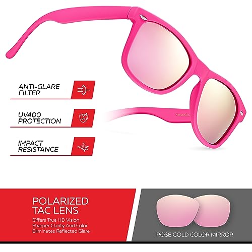 Image of Retro Rewind Polarized Sunglasses for Women Men - UV400 Classic Square Vintage Shades Trendy Unisex Sun Glasses