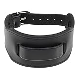ULDIGI Pulsera Punk de Cuero Sintético para Hombre, Pulsera Ajustable Negra, Decoración de Muñeca Masculina para Moda Urbana y Estilo Motociclista