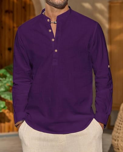 Image of Vida Loca Light Yellow Color Men Solid Cotton Blend Straight Kurta Shirt