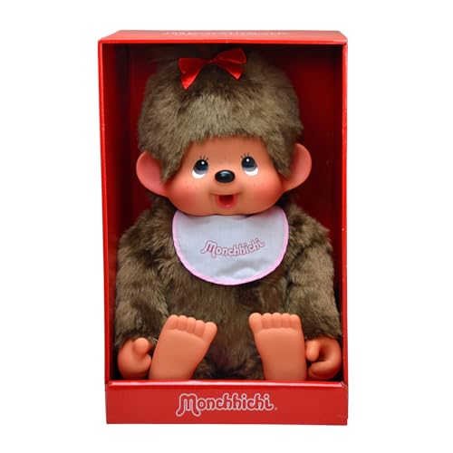 Monchhichi Peluche Fille 25563 Sekiguchi 80 cm cadeau anniversaire idéal