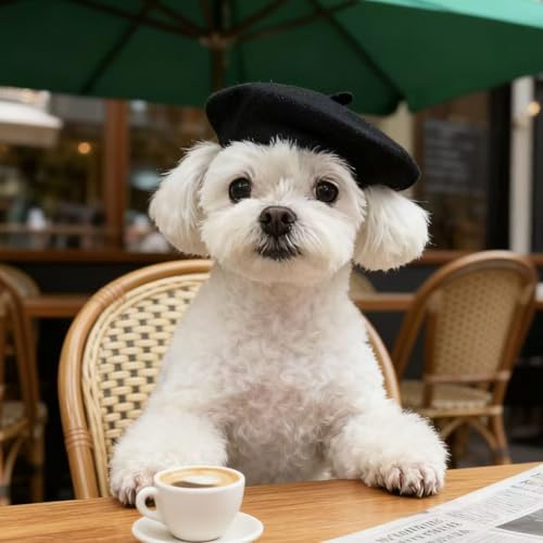 Gorra Boina para Perro Estilo Francés