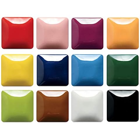 Mayco Stroke & Coat Wonderglaze Glaze Set A, Assorted Colors, Set of 12 Cover