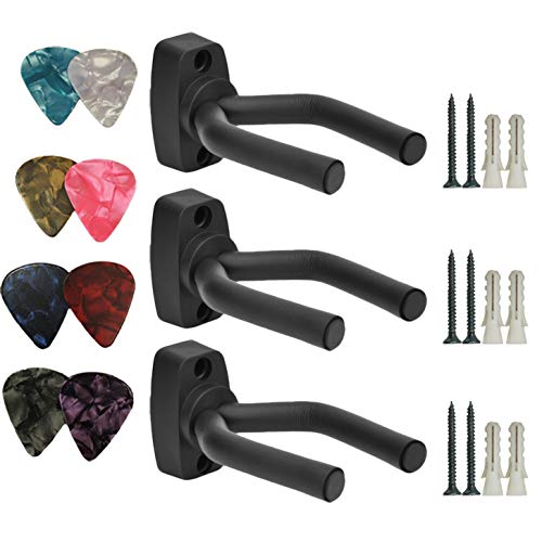 Ukulele Mandolin Banjo Guitar Hanger Hook Holder Stand Rack Wall Mount for Multiple Guitars (3+8)