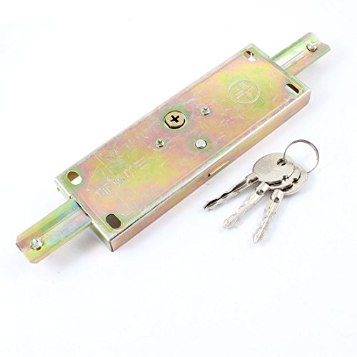 Image of Aexit Warehouse Rolling Padlocks & Hasps Shutter Door Copper Tone Locks w 3pcs Keyed Padlocks Cross Keys