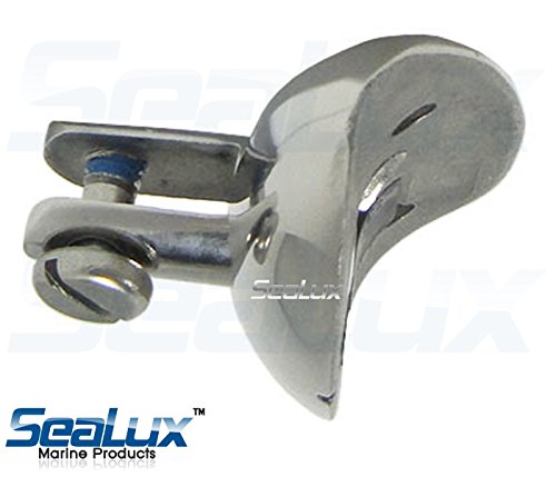 Sealux Oval Curve Windshield (Side) Mount 90° Concave Base Saddle Mount 316 Stainless Steel Swivel Quick Release Hinge Marine Bimini Top Fitting- Accon Marine #TOP6