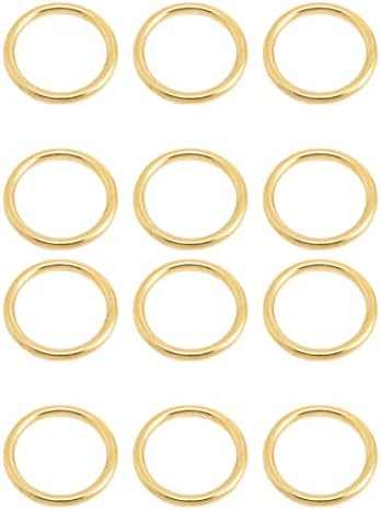 Laffle Gold Napkin Rings Set of 12, Gold Napkin Rings Metal Napkin Rings Bulk,Napkin Rings for Wedding,Dinner Parties,Versatile Napkin Holder Rings for Dinning Table Decor (12)