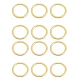 Laffle Gold Napkin Rings Set of 12, Gold Napkin Rings Metal Napkin Rings Bulk,Napkin Rings for Weddi