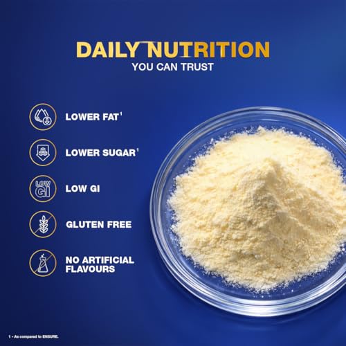 Image of Ensure Strength Pro | High Protein Nutritional Drink for Adults | Rich Chocolate (400g) | 30g Protein, Low GI, Gluten Free | L-Carnitine| No Artificial Flavors | Scientifically formulated with Power of 7- Muscles, Bones, Heart, Immune System, Metabolic System, Nervous system, Blood Cells health