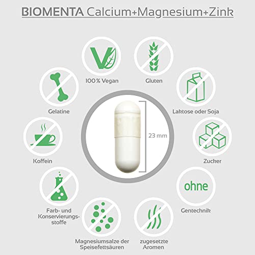 Zink-Magnesium Biomentan mit Calcium und Magnesium