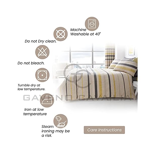 Gaveno Cavailia Luxurious Akari Floral Duvet Cover, Super Soft & Cosy Swan Quilt Set, Easy Care Reversible Bedding, Polycotton - Image 6
