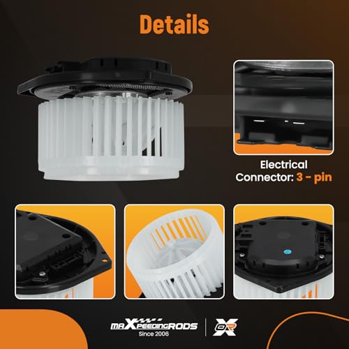 Image of maXpeedingrods 700193 HVAC Blower Motor for Infiniti FX35 FX45 FX50 G35 G37 JX35 M35 M45 Q40 Q45 Q50 Q60 QX50 QX60 QX70, for Nissan 350Z 370Z Altima GT-R Maxima Murano Pathfinder Quest # 27220-JN05B