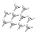 uxcell Wingbolt Butterfly Wing Thumb Hand Screws Bolts M4x10mm 0.7mm Pitch Carbon Steel 10pcs