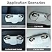 KINIVA Sunglass Clip for Car Visor,Car Sunglass Holder,Magnetic Glasses Case for Car Accessories Organizer (White)