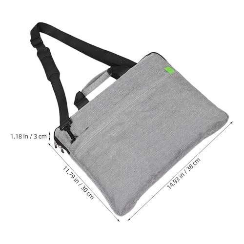 Bolso para portátil con correa cruzada maletín protector de gran capacidad 4
