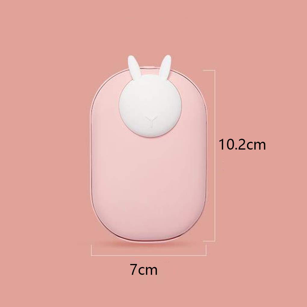 Scaldamani Ricaricabile USB, scaldamani Elettrico a Doppia Faccia, Power Bank Portatile, Regalo Invernale per Sport Indoor e Outdoor Power Bank, Rosa