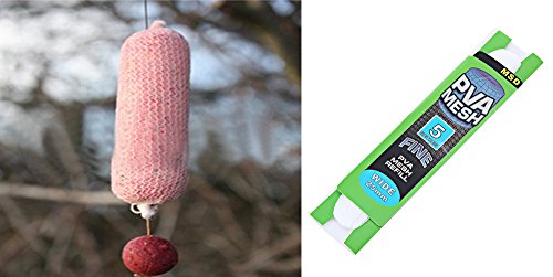 Stylrtop 25mm PVA Carp Fishing Mesh Bait Net Universal Refill Stocking Bait Bags