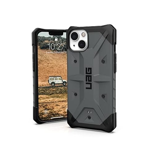 Urban Armor Gear UAG Zaprojektowane dla iPhone'a 13 etui szare srebrne wytrzymałe lekkie smukłe odporne na wstrząsy patfinder osłona ochronna, ekran 6,1 cala