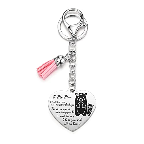 Zysta Portachiavi Ciondolo Cuore Incisione Lettera...